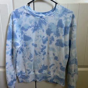 blue crew neck